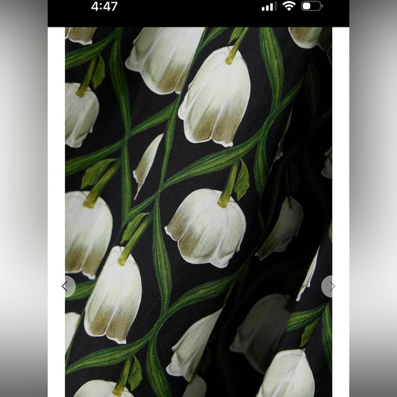 NWT AGUA BY AGUA BENDITA Almendra ruffled floral-print cotton maxi dress Size XS - Picture 6 of 7